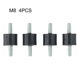 4 X Rubber Buffer Set Vibration Damper Silent Block Rubber Metal Buffer  Protects Against Vibration Interference M5 M6 M8
