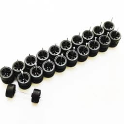 10 Sets 1/64 Alloy Car Wheels Pack Tires Diameter 9.8mm/11mm/12mm/13mm/14mm for Hot Wheel/Matchbox/Domeka/Tomy 1:64 Car Model