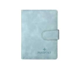 Leather Passport Holder Covers Case Waterproof Travel Credit Card Wallet Cute Passport Book for Women/Men Buckle Passport Cover