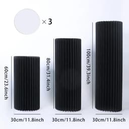 Foldable Paper Columns Display PedestalStand Cylinder Pedestal Stand Cardboard Flower Stand Dessert Table Wedding Birthday Party