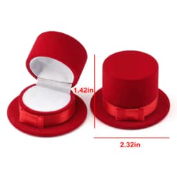 1PCS Mini Velvet Ring Box Creative Jewelry Case Holder Ring Earring Display Box for Wedding Proposal Engagement Birthday Gift