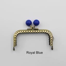 8.5cm Small Beads Antique Bronze Square Metal Purse Frame Handle for Clutch Bag Handbag Accessories Making Kiss Clasp Lock