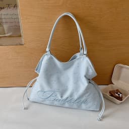 Y2k Fashion Letter Printing Pattern Shoulder Bag for Women 2026 Sweet Girls Vintage Casual Tote Bag Handbags Large Capacity Bag