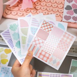TIANZI Cartoon Die Cut Stickers Book 20/40 Sheets Decorative Diary Scrapbooking Supplies Handmade Japanese Stationery