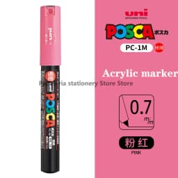1 UNI POSCA PC-1M Marker Art Supplies for Artist POP Poster Pen Graffiti Advertising 0.7mm Art Stationery Multi-color Optional