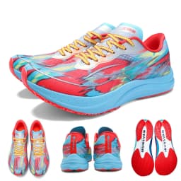 IRUNSVAN Professional Athletic Shoes Men 2024 Nylon Carbon Plate Color-Spliced Breathable Stability Fashion Sneakers Unisex