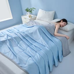 New Wave Pattern Cool Summer Blanket Natural Coolness Qulited Duvet Cooling Sensation Comforter Well-vetilated Queen King Quilt