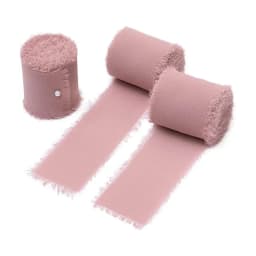5 Meters Hand Torn Edge Chiffon Ribbon Wedding Hold Flower Tassel Ribbon Bow Decoration Snow Silk Fabric Strip