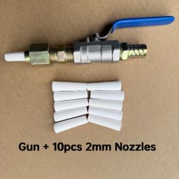 Valve Type Sand Blasting Gun Sandblast Nozzle for 5gallon Sandblast Tanks, Rust Cleaning Air Sandblasting Gun