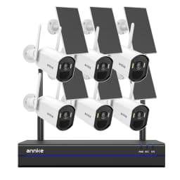 ANNKE 4MP Wireless Solar Camera 16CH NVR 4/6/8/12 PCS WiFi Camera Wireless PIR Night Vision 4MM WiFi Camera Solar Outdoor