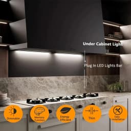 USB Plug Under Cabinet LED Lighting Dimmable 3 Colour Changeable LED Night Light Kitchen Bedroom Lighting With Magnetic Strip