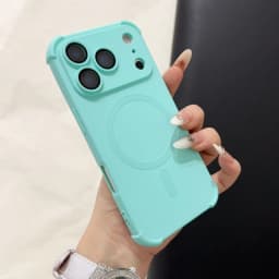 18pro Matte Airbag for Magsafe Magnetic Cases for iPhone 18 Pro Max 17 Pro 16 15 14 13 12 Lens Protection Shockproof Soft Cover