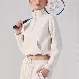 Women Half Zip Pullover Stand Collar Sweatshirt Autumn Winter Outdoor Sports Long Sleeve Top Tennis Fitness Yoga Jacket