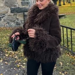 2025 New Winter Versatile Slimming Artificial Fur Collar Warm and Luxurious Solid Color Jacket for Women