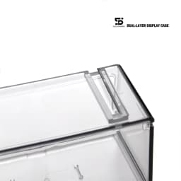 Premium 1/64 Dual-Layer Acrylic Model Car Display Case - Clear Protective Box for Diecast Car Collection, Gift Box (Without Car)