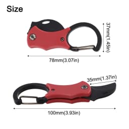 Portable Small Pocket Cutter Carabiner Cutter Box Cutter Keychain Folding Cutter Unboxing Tools Gadgets For Outdoor