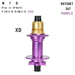 MTB Rear Hub 32H 36T Alloy Boost148mm XD HG MS Freewheel 6 Colors Lightweight Mountain Bike Bicycle Cycling Parts Back Wheel Hub