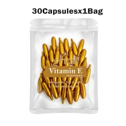Vitamin E Serum Capsules, Single-Use Essence Capsules, Hydrating and Moisturizing Facial Skin 90 Capsules/Bottle - 1 Bottle
