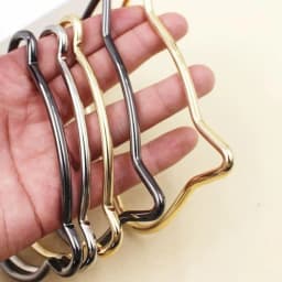 2pcs Metal D-ring Bear Shape Purse Sewing Frame Handles For Diy Bags Purse Handles Replacement Handles For Bag Making Hardware