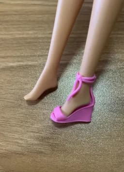 New styles toy shoes high heels flat foot shoes purple for your Tall and curvy BB dolls BBIAB1