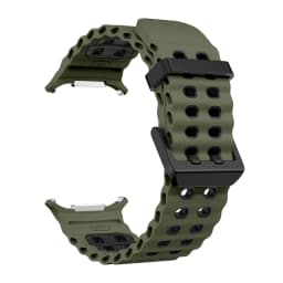 NEW Marine Silicone Strap for Samsung Watch Ultra 47mm Bracelet No Gaps Sport Two-Tone Band for Galaxy 8 Ultra Watchband Straps