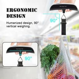 1pcs Portable Scale Digital LCD Display 110lb/50kg Electronic Luggage Hanging Suitcase Travel Weighs Baggage Bag Weight Balance