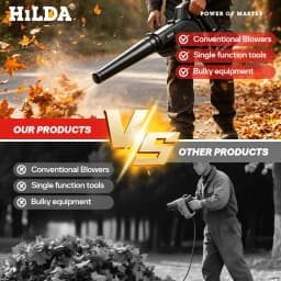 HILDA 21V Wireless Air Blower Vacuum 2-in-1 Wash Blow Dual Function Portable Electric Dust Blower Cleaner For Dust Removal