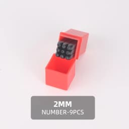 QJH Number Stamp (0-9) Letter Stamp Set (A-Z) Punch Perfect for Imprinting Metal Stamping Kit, Plastic, Wood, Leather 2-12.5MM