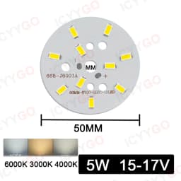 10PCS 9W 7W 5W 3W 2W SMD 5730 LED PCB Light Source Aluminum Light Board 20mm 23mm 50mm Mini LED Bulb Replacement Light Board