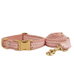 Pink Lace Dog Collar Personalizd Custom Engraved Nameplate Pet Wedding Collar Harness For Dogs Dog Accessories Luxury Lace03