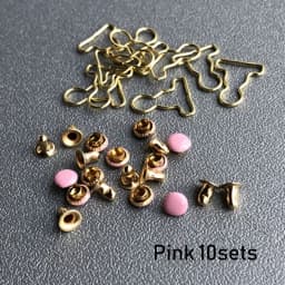 10Pcs/10Sets Mini Doll Belt Buttons Gourd Style Dolls Buckles Metal Buckle Mini Ultra-small Buckle Trousers Bags Accessories