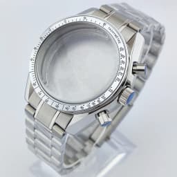 40MM Watch Case Set VK63 Movement Case Sapphire Glass Waterproof Case Luxury Men's Watch Case Fits 32.5mm Dial Case