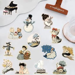 50PCS Comic World Sticker Graffiti Aesthetic Reading Laptop Luggage Scrapbooking Decals Waterproof Luggage Phone Decals 
