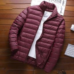 Lightweight Short down Cotton Jacket for Men Autumn Winter Fashion Urban Style Hooded Coat Thin Model Regular Length Silk Cotton