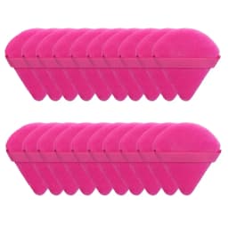 10/20Pcs Triangle Velvet Powder Puff Pizza Flours Mini Face Makeup sponge Cosmetics Washable Lightweight Makeup Tool