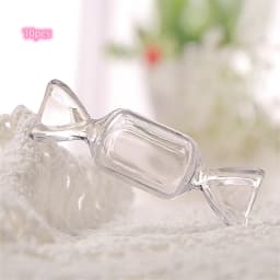 10 Pcs/lot Mini Candy Jewelry Box Transparent Sweet Candy Shaped Portable Boxes Jewellry Container Storage Waterproof Organizer
