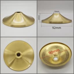 M10 Ceramic Desk Lamp Brass Base Cover Pure Copper Desk Lamp Plate I-Shaped Connector DIY Brass Lighting Hardware Accessories