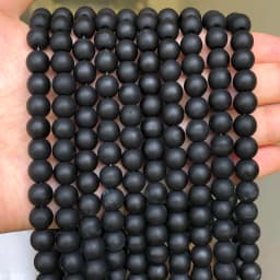 Natural Stone Round Flame Stone Beads Yooperlite Fire Sodalite Loose Spacer Beads for Jewelry Making DIY Bracelets Necklace 15''