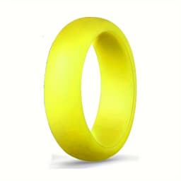1pc Silicone Ring Hypoallergenic Crossfit Flexible Rubber Finger Rings 5.7MM For Women Party Wedding Rings