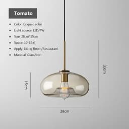 Nordic LED Glass Chandelier Single Multi Head Dining Room Pendant Light Living Room Bedroom Cafe Stairway Home Decoration Lustre