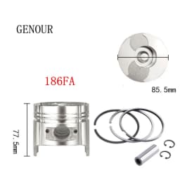 Piston Full Set W/ RING PIN CLIP For KAMA KIPOR 170F 178F 186F 190F 192F Air Cooled 2KW 3KW 5KW 6KW DIESEL Generator Spare Parts