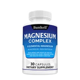 Magnesium Complex 120 Capsules - Bone, Muscle & Heart Health Supplement, Sleep Support,Muscle Relaxation,Stress & Anxiety Relief