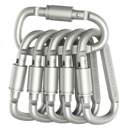 2-6PCS Carabiner Set For Key Camping Survival EDC Outdoor Keychain Clip Alloy Aluminum Tactical Caribiner Hook Karabiners