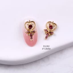 10pcs Nail Art Alloy Rhinestones Decorations Moon Magic Wand Various Shape Nail Charms Jewelry Luxury Shiny Strass Accessories