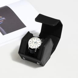 Oirlv Portable Watch Box Leather Watch Organizer Hexagon Watch Storage Box With Pillow Wristwatch Bag Birthday Gift Watch Case