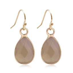 Waterdrop Natural Stone Dangle Labradorite Earrings for Women Newly Designed Female Daily Wear Wholesale Dropshiping