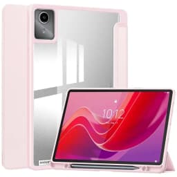 Tablet Case for Lenovo Xiaoxin Pad 2024 Tab M11 11 Inch Trifold Pencil Holder Acrylic Back Flip Stand Kickstand Shockproof Cover