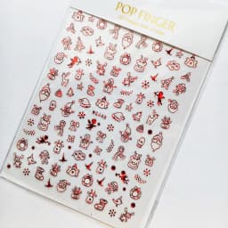 Sliver Bronzing 3D Christmas Nail Art Decoration Sticker Sparkly White Colorful Glitter Geometry Snowflake Winter Slider Foil