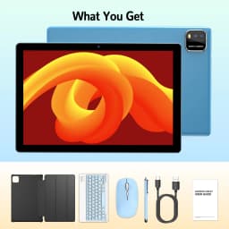 2026 Model 10.1-inch Android 16 Tablet Upgraded Quad-core Processor 12GB RAM (3GB+9GB) 64GB ROM Wi-Fi 6 High Performance Tablet