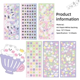MOHAMM 12 Sheets Colorful Laser Butterfly Stickers for Scrapbooks Handmade Greeting Cards Envelope Art Crafts